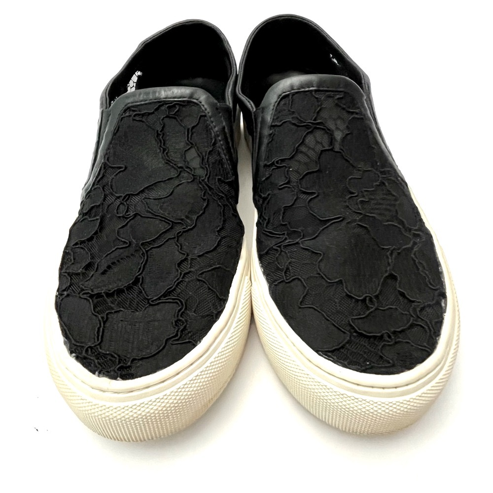 Sandro | Black Floral | Slip-on | Tennis Shoes | Slip-On | Sneakers